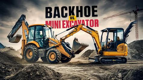 john deere 110 backhoe vs mini excavator|backhoe vs excavator.